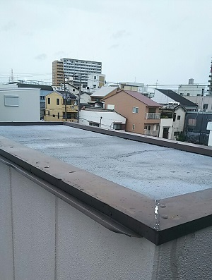 屋上バルコニー　 ウレタン塗膜防水通気工法