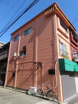 外壁補修、塗装工事 大阪市住之江区　K様邸