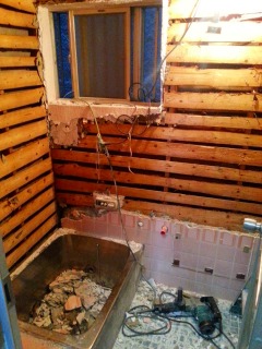 浴室解体撤去